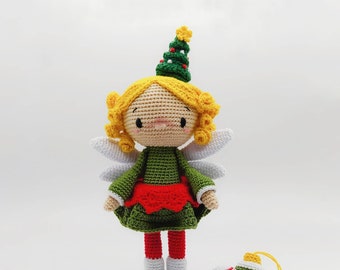 Astrid the Christmas fairy - fairy amigurumi pattern - PDF tutorial step by step - amigurumi tutorial - fairy crochet pattern - toy pattern