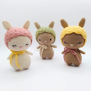Rosie the little bunny  - bunny amigurumi pattern - PDF tutorial step by step - amigurumi tutorial - bunny crochet pattern - toy pattern