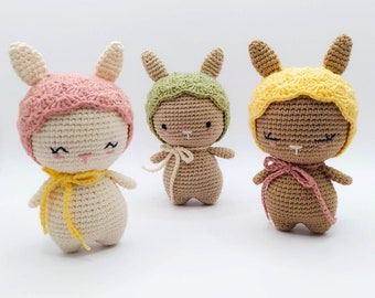 Rosie the little bunny  - bunny amigurumi pattern - PDF tutorial step by step - amigurumi tutorial - bunny crochet pattern - toy pattern