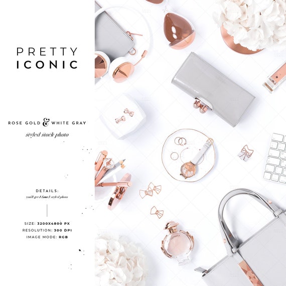 Rose Gold Styled Stock Photo Pastel Stock Photography Etsy