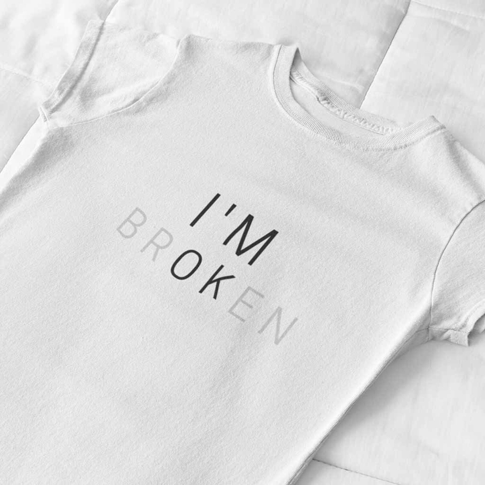 I'm ok Cotton T-shirt for women Casual tee for girls | Etsy