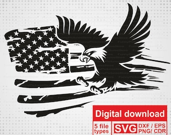 Download Eagle flag svg | Etsy