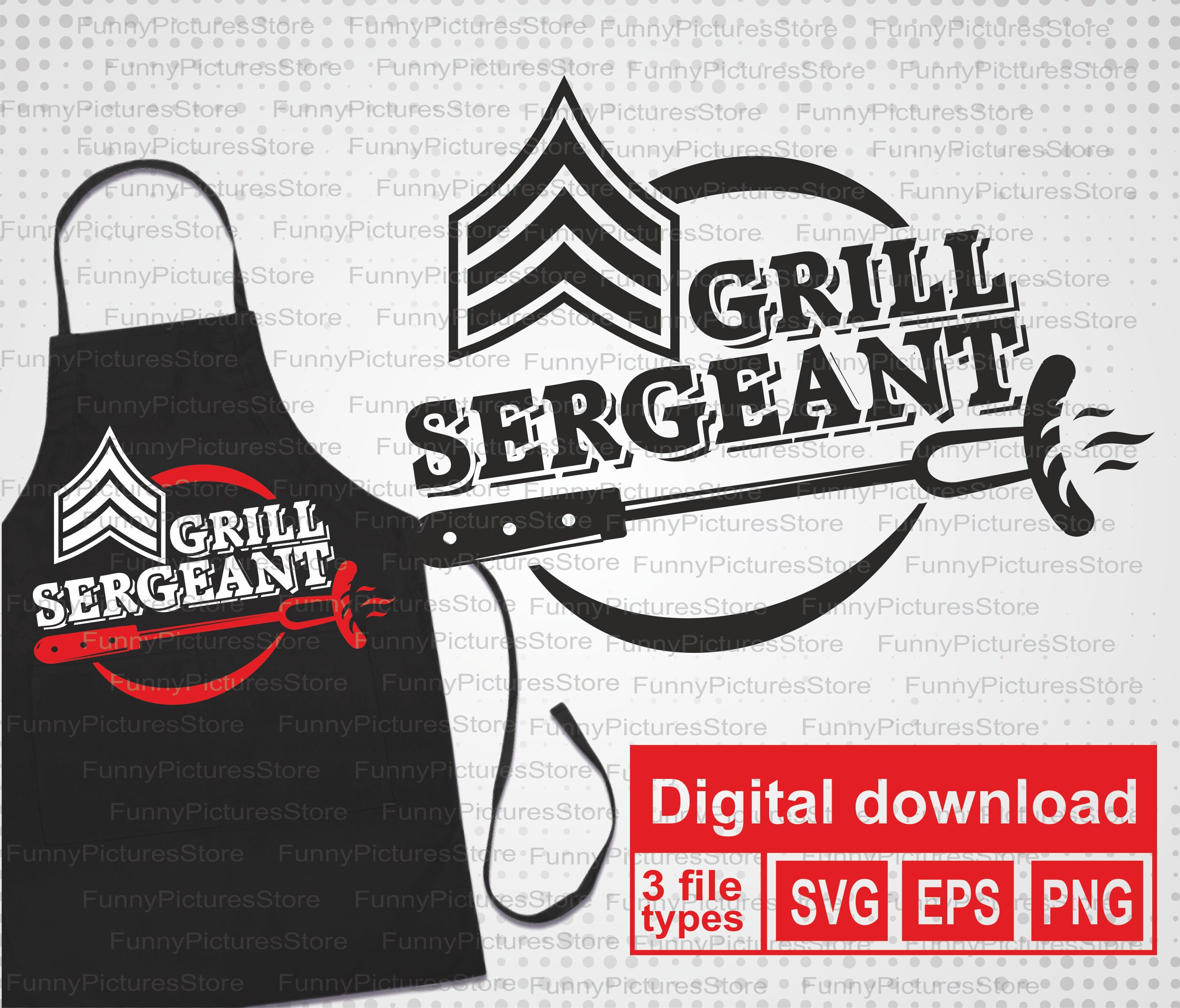 Download Bbq Grill sergeant svg. Print on an apron. Gift for dad ...