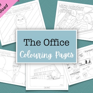 The Office Inspired Colouring Pages