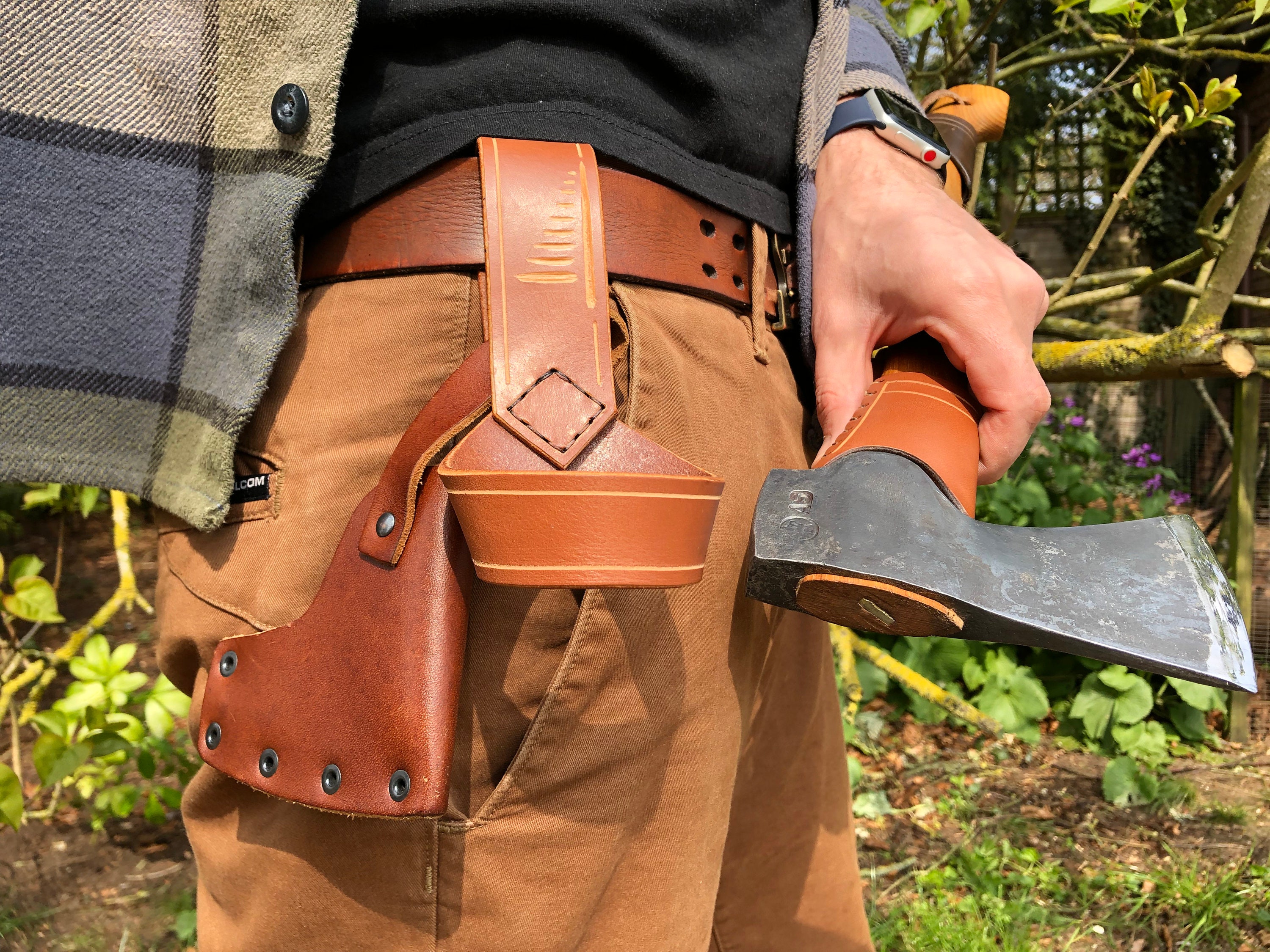 A Quality Leather Axe Holster Made for Gransfors Bruks Small