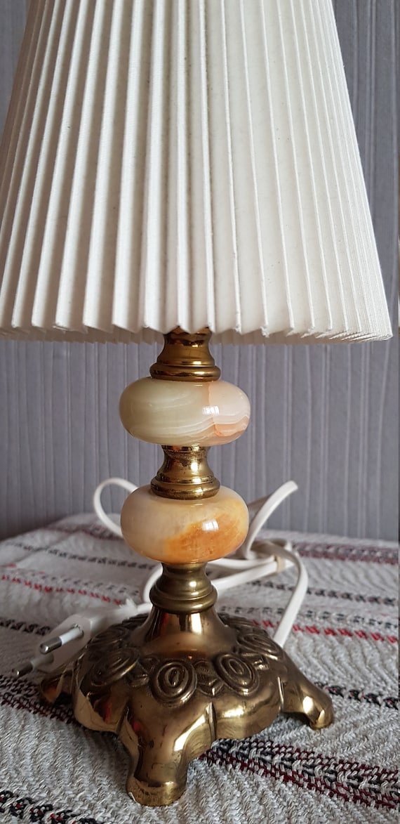 vintage onyx table lamps