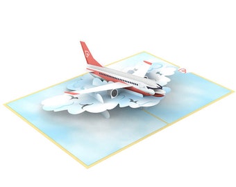 MOKIO® Biglietto Auguri Viaggio Pop-Up – Biglietto d'auguri 3D per