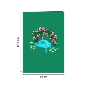 Carte pop-up Jardin avec fleurs – Carte d'anniversaire 3D pour femme, mère et petite amie, carte de fleurs 3D pour la fête des mères, carte Get Well Soon image 4
