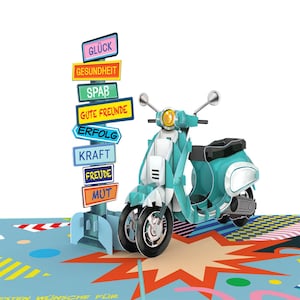 Pop Up Karte Jugendweihe – 3D Geschenkkarte zur Jugendweihe für Mädchen und Jungen, Karte mit Geldfach für Geldgeschenk für Sohn & Tochter