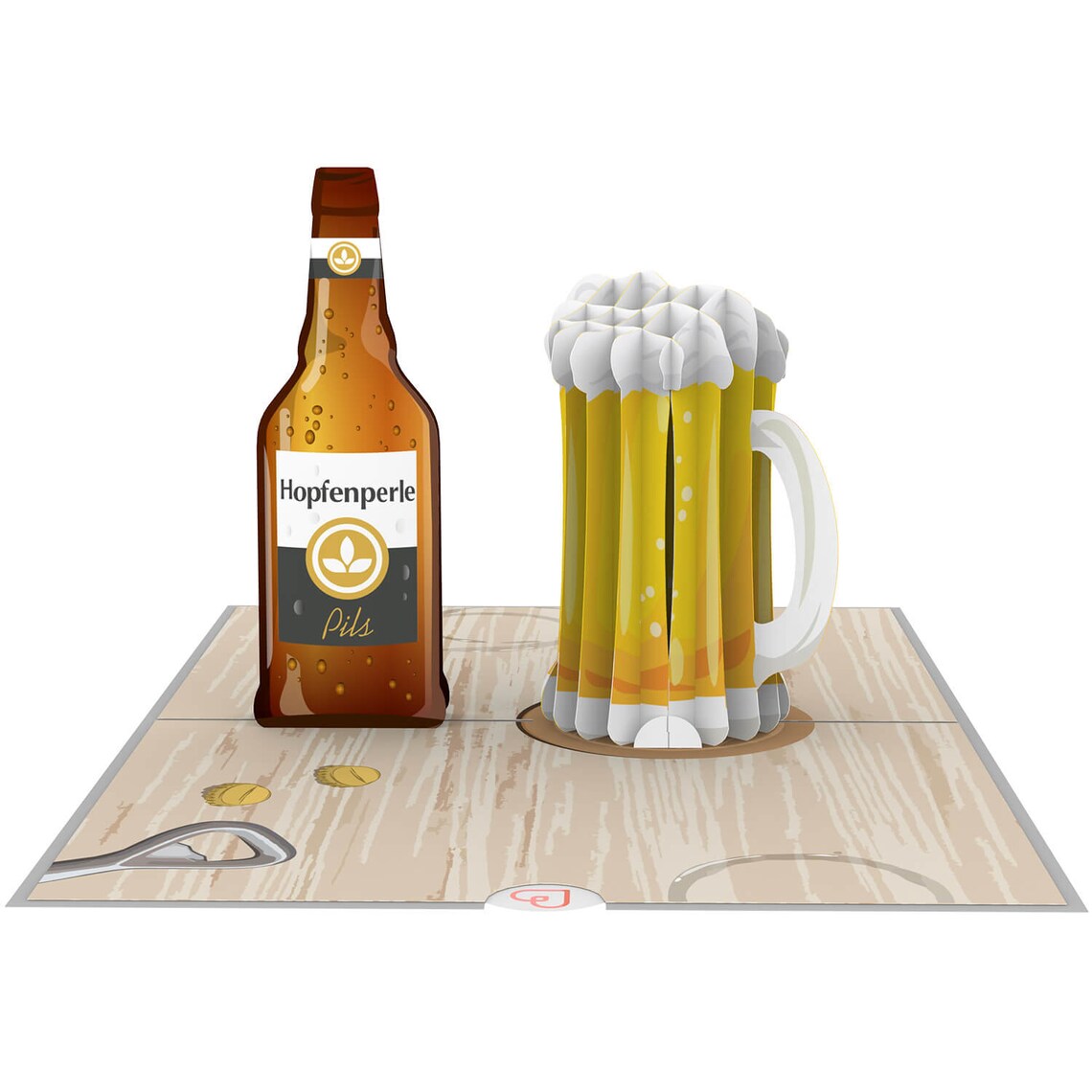 Pop Up Karte Bier Geburtstagskarte für Männer 3D Karte zum | Etsy