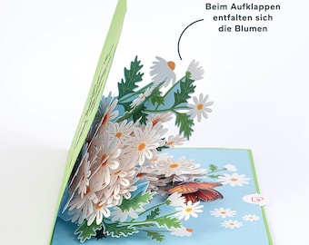 Pop Up Birthday Cards, Butterfly 3D Flower Greeting Card For Adults With Envelope For Mother's Day, Unique Design Handmade Foldable Greeting Cards For - View #10