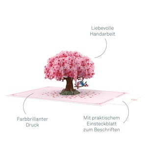 Carte Pop Up Arbre Coeur avec Tourterelles - Carte d'Amour 3D pour Mariage, Anniversaire, Saint Valentin, Anniversaire, Carte Je T'aime pour Petite Amie image 2