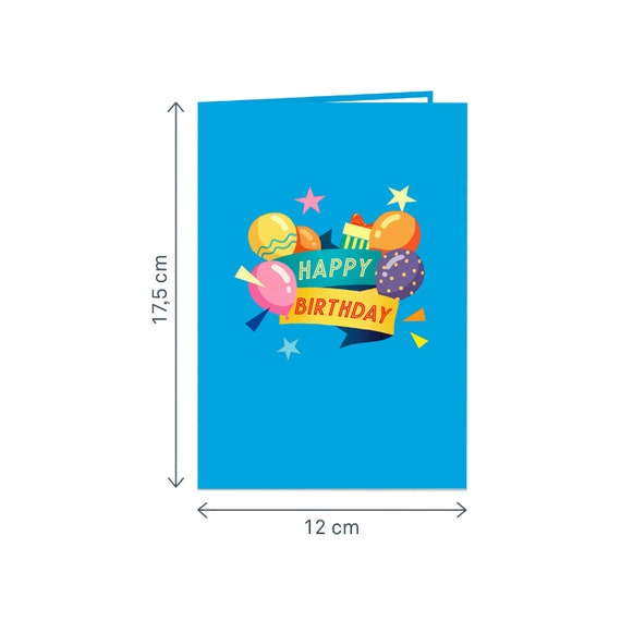 IOOYU Carte Anniversaire Pop Up 3D, Cartes De Vœux Homme Femme