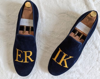 custom embroidered loafers