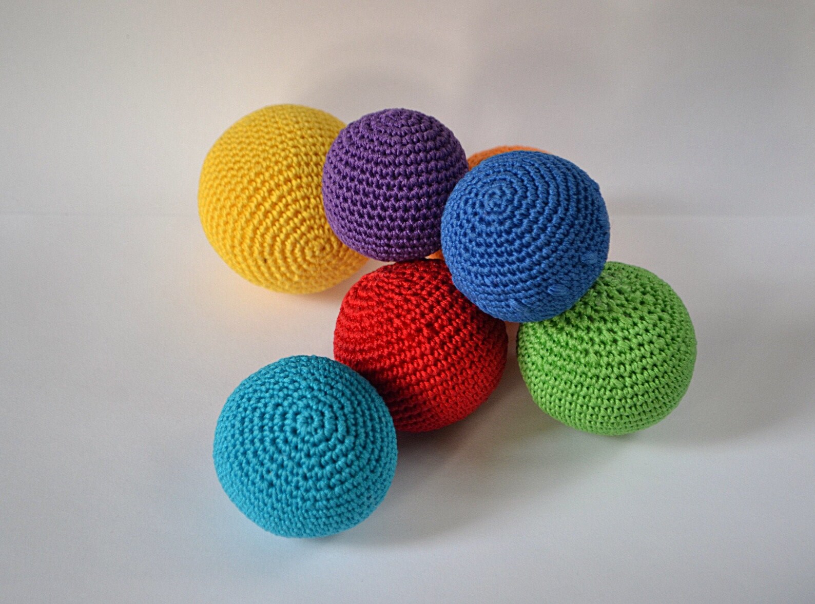 Montessori Toys Organic Baby Toy Rainbow Set of 7 Ball With Etsy