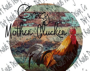 Rooster Sublimation Design Download PNG File, JPG