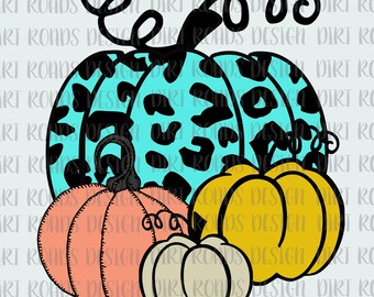 Leopard Kürbis, Herbst Kürbis, Thanksgiving Kürbisse Instant Download, Kürbis PNG Design PNG, digitaler Download, Clipart