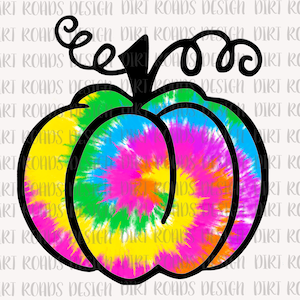 Tie Dye Pumpkin, Sublimation Design, Thanksgiving Pumpkin Instant Download, Pumpkin PNG Design  PNG, Digital Download, Clipart