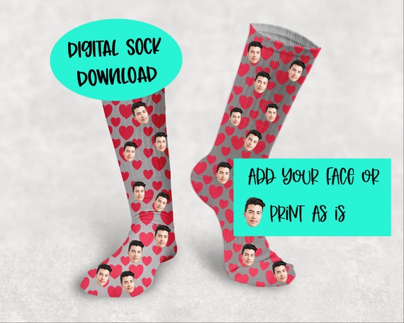 Sock Template Sock Sublimation Digital Download Pink and - Etsy