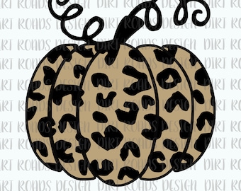 Leopard Kürbis, Sublimation Design, Thanksgiving Kürbis sofortiger Download, Kürbis PNG Design PNG, digitaler Download, Clipart
