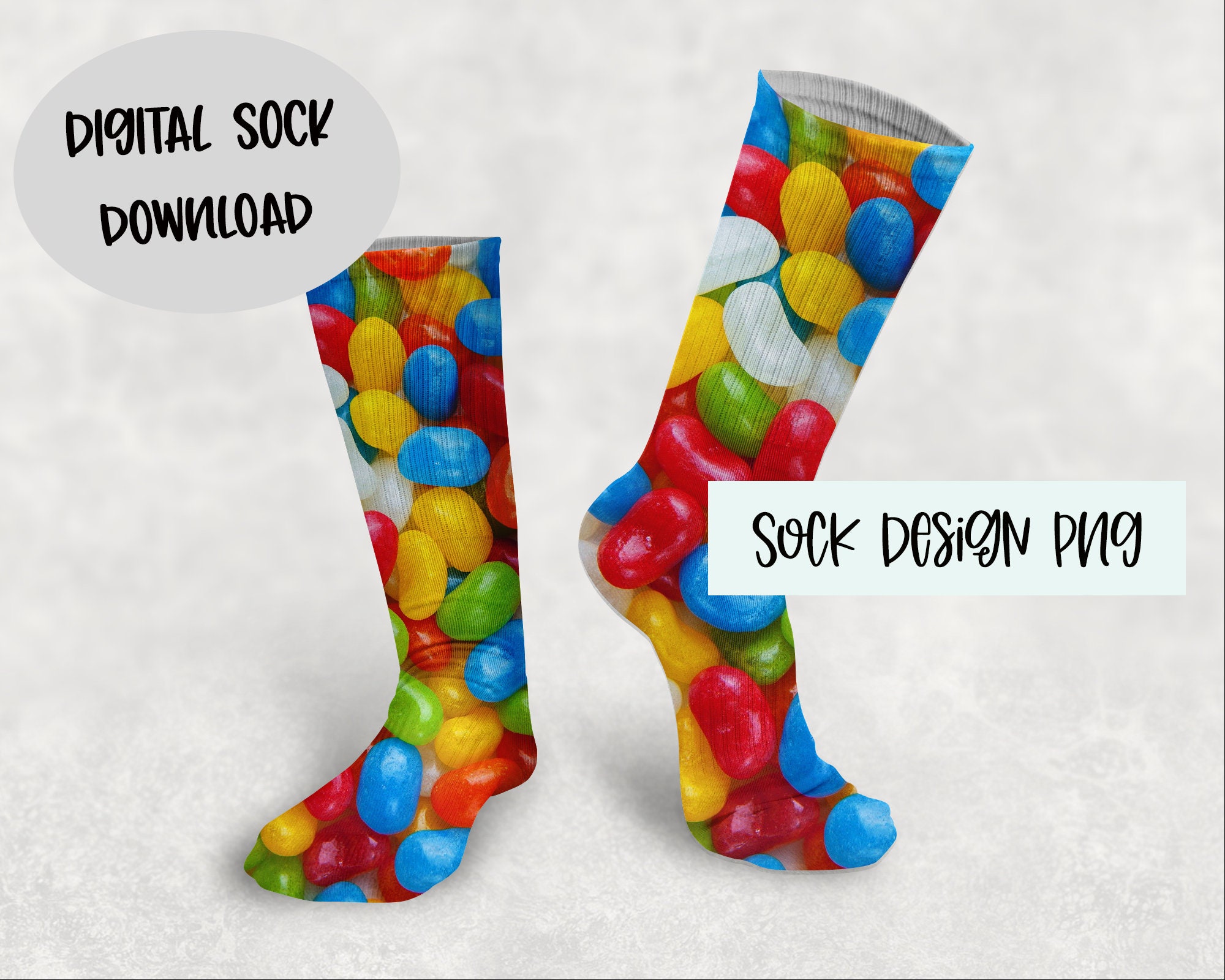 Sublimation Socks  ELECTRIC MICROGREENS