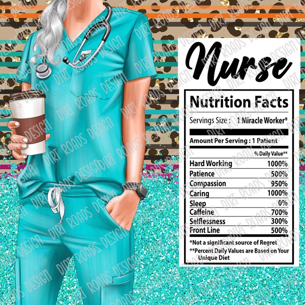 Nurse Tumbler Wrap, Tumbler Sublimation, Turquoise Scrubs Tumbler, Medical Worker, Serape Stripe, Leopard Tumbler PNG, RN Holding Drink