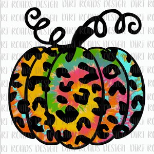 Leopard Pumpkin, Tie Dye Pumpkin, Sublimation, Thanksgiving Pumpkin Instant Download, Pumpkin PNG Design  PNG, Digital Download, Clipart