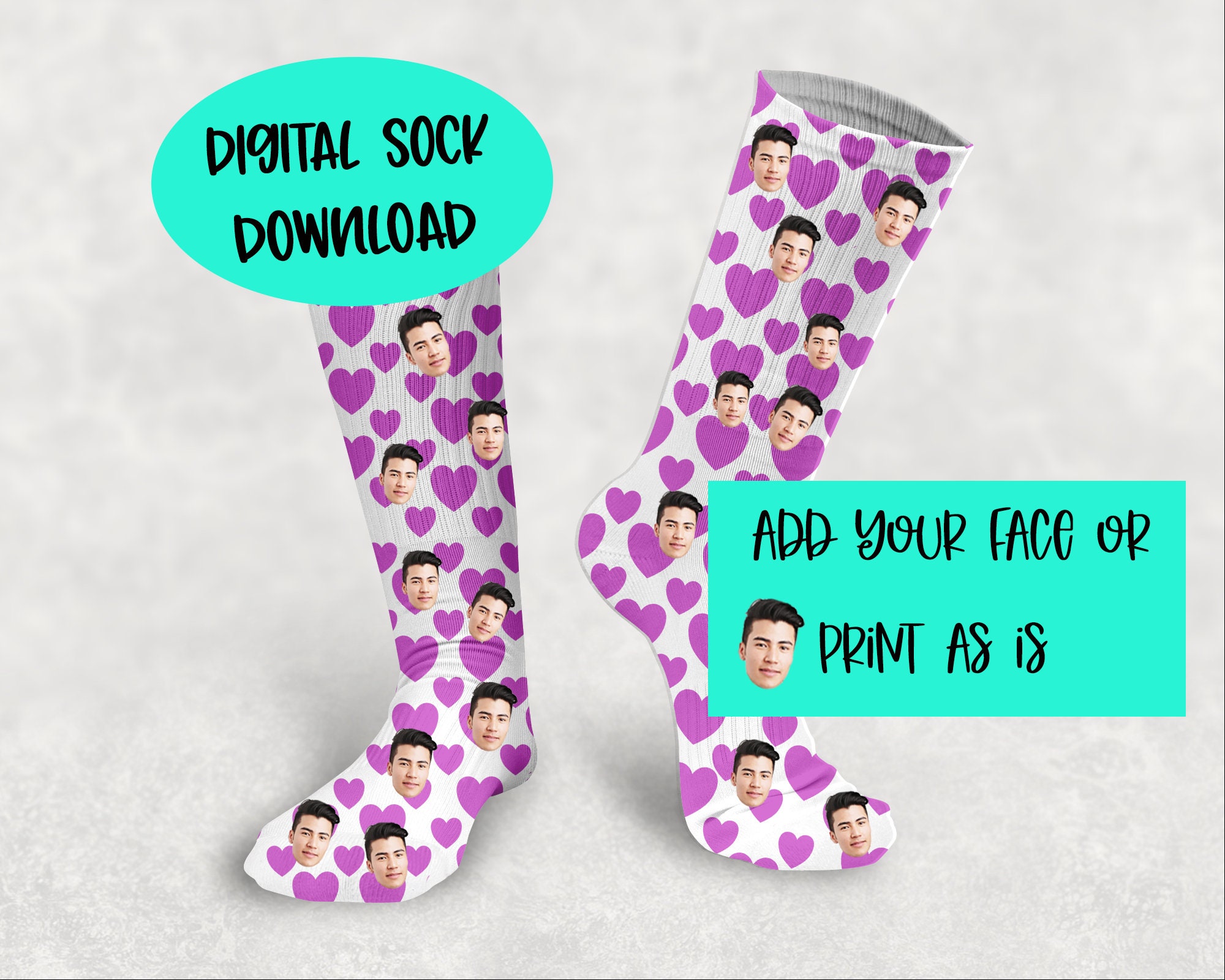 Socks Digital Download Sock Template Sock Sublimation Etsy UK