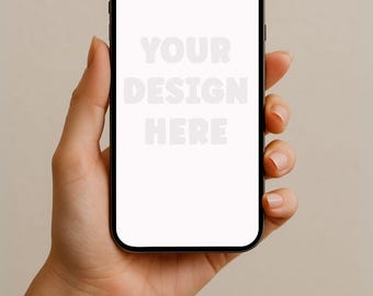 携帯電話のモックアップ、手に持った電話、スマートフォンのモックアップ、スクリーンモック、ドラッグアンドドロップデザイン