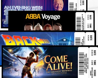 Personalized Musical Theatre Ticket: West End Souvenir Voucher