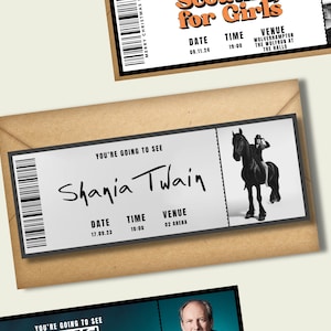 Personalised Ticket, Event ticket, Fake Personalised Ticket, Concert Ticket Keepsake afbeelding 5