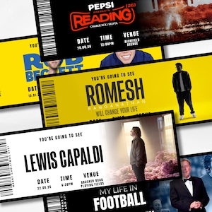 Personalized Concert Ticket Souvenir: Custom Gig Ticket Gift image 6