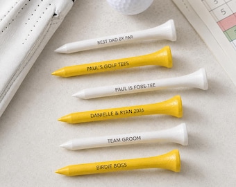 Personalized Golf Tees: Engraved Wooden Golf Gift