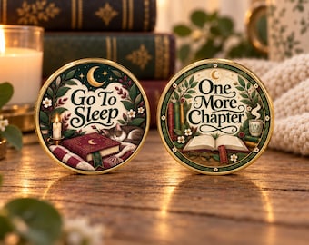 One More Chapter Decision Coin, Book Lover Gift, Funny Bookish Gift, Solid Brass Flip Coin, Bookworm Gift
