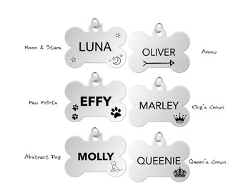 Dog Tag, Dog Collar Tag, Personalised Dog Tag, Custom Dog Collar, Tag, Dog ID, Name Tag, Engraved Pet Tag, Dog Name Tag