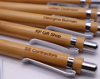 Laser Engraved Bamboo Pen: Personalized Keepsake Gift
