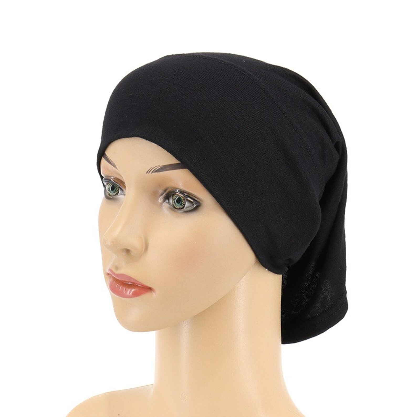 hijab inner cap black
