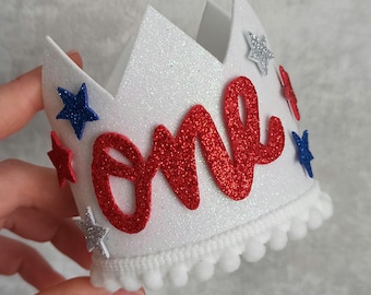 Stars stripes and lots of fun birthday party, 4th of July 1st birthday, our little firecracker, red white and one, One American Babe Party