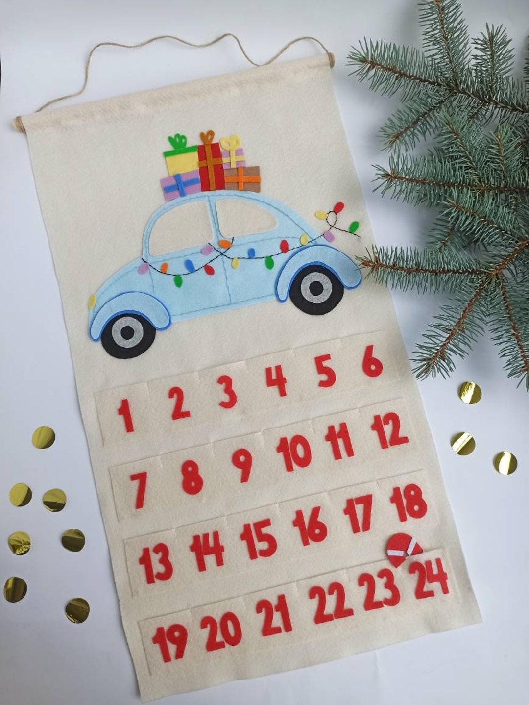 Calendrier De L'Avent Voiture 2025 – 24 Véhicules Surprise + Plan De Ville – Cadeau Noël Enfant 3-12 Ans