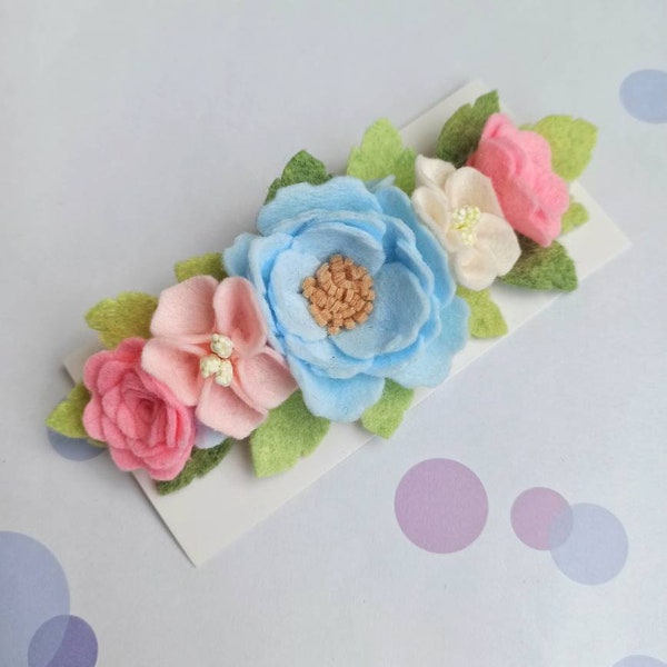 Felt Flower Crown - Etsy