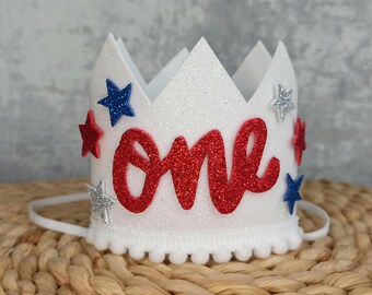4th of July birthday 1st birthday, our little firecracker, stars stripes and lots of fun, red white and one, little miss independent