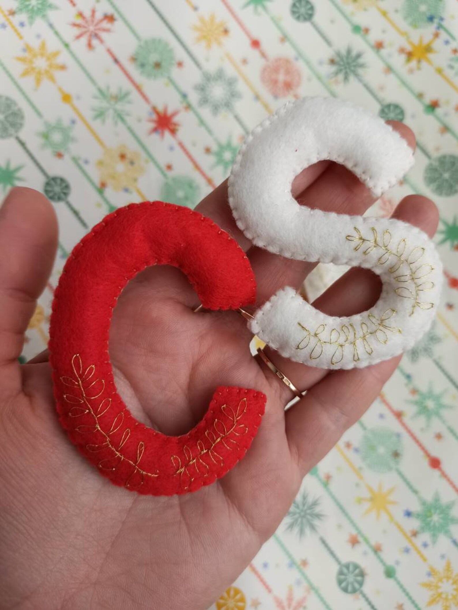Letters for Stockings and Gifts Christmas Ornaments | Etsy