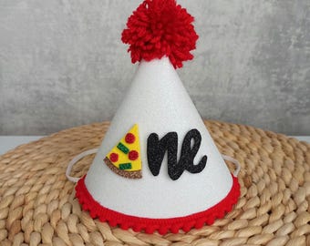 Italian 1st birthday party hat, Pizza Birthday party, Pizza Birthday Decor, Pizza party slice of fun, Slice slice baby party outfit