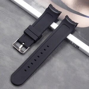 g24 24mm Curved End Silicone Rubber Watch Band Strap Men and Women Waterproof sports natural rubber strap accessories