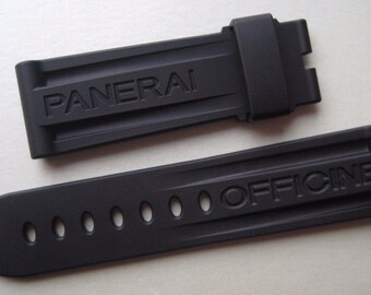Pour Panerai Luminor Marina Pam 22mm 24mm 26mm Caoutchouc Pour Panerai Luminor Marina Pam 22mm 24mm 26mm Caoutchouc