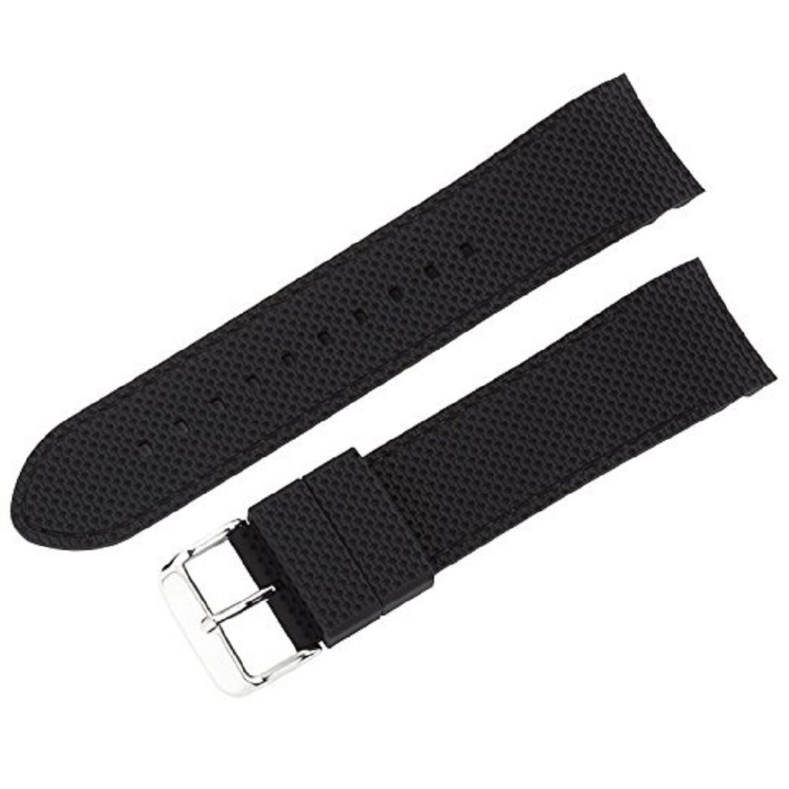 24mm Curved end Silicone Watch Band Strap Etsy