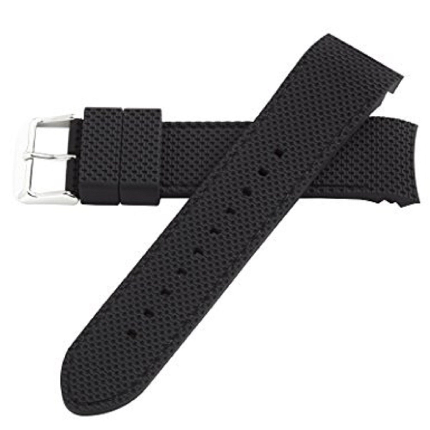24mm Curved end Silicone Watch Band Strap Etsy