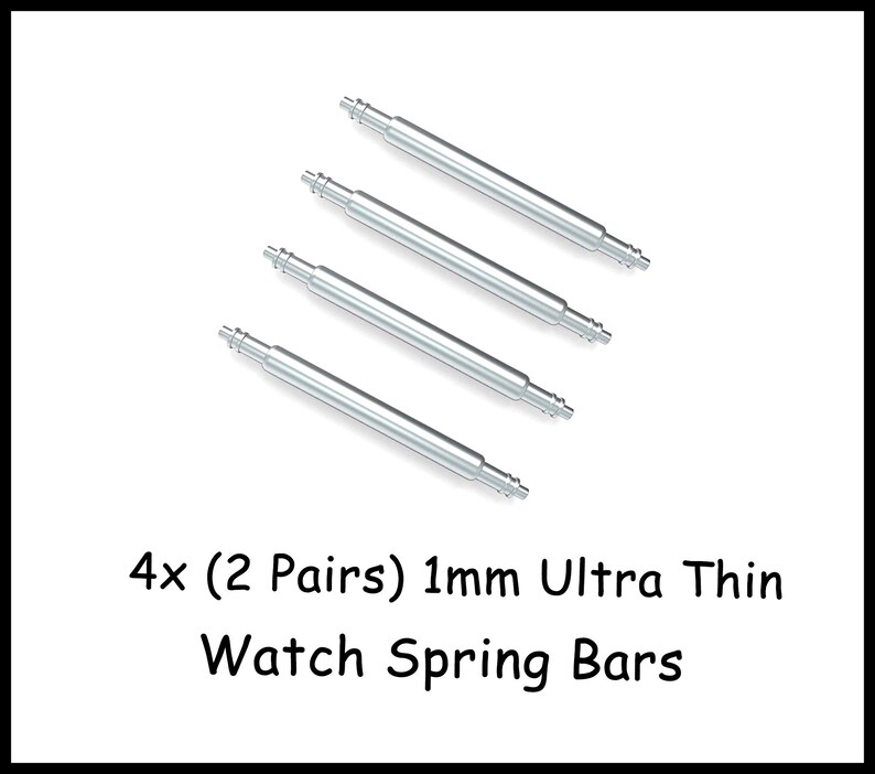 Ultra Thin 1mm Watch Band Spring Bars Pins 18mm 19mm 20mm 21mm 22mm