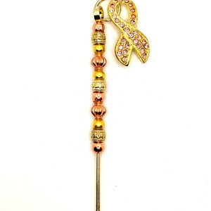 Breast Cancer Pink and Gold Metal Cigar Accessory; Cigar Nubber; Cigar Poker; Bowl Cleaner