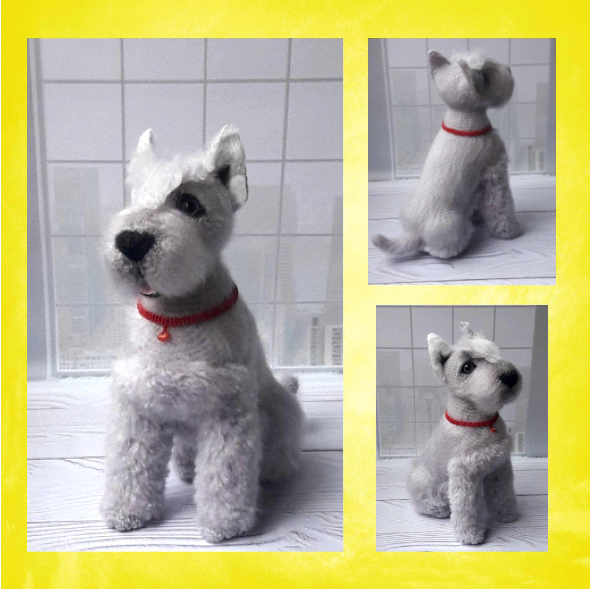stuffed miniature schnauzer